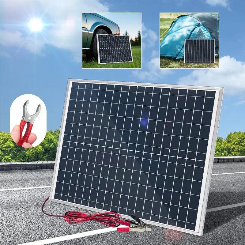 20W Solar Panel (includes a 10A charge controller), lightweight and portable outdoor solar charger, Solar Panels for Camping, suitable for outdoor use, camping, RVs, rooftops, farms, and emergency power