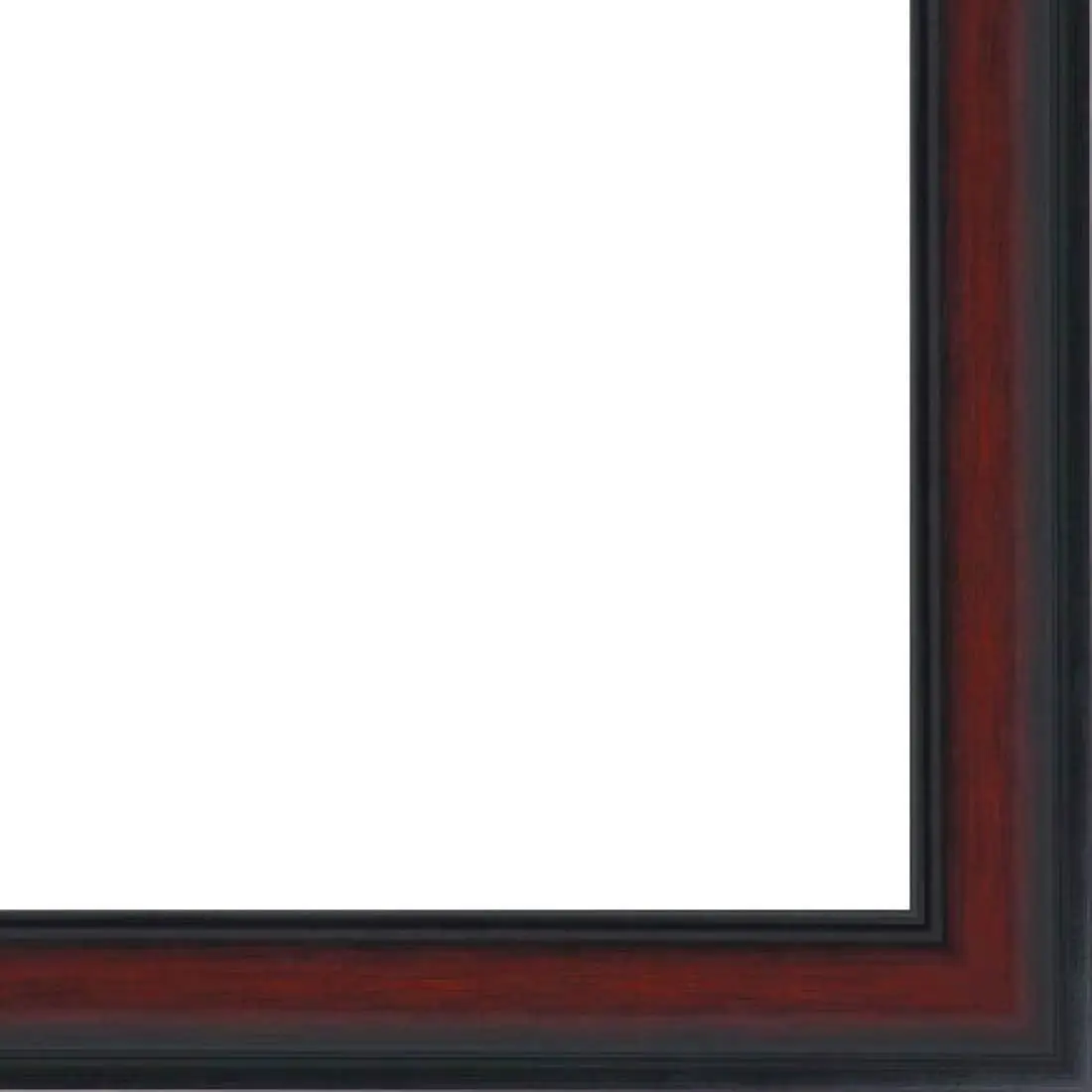 18Ft Wood Picture Frame Moulding Bundle - Traditional Mahogany Finish - 1.375" Width - 1/2" Rabbet Depth