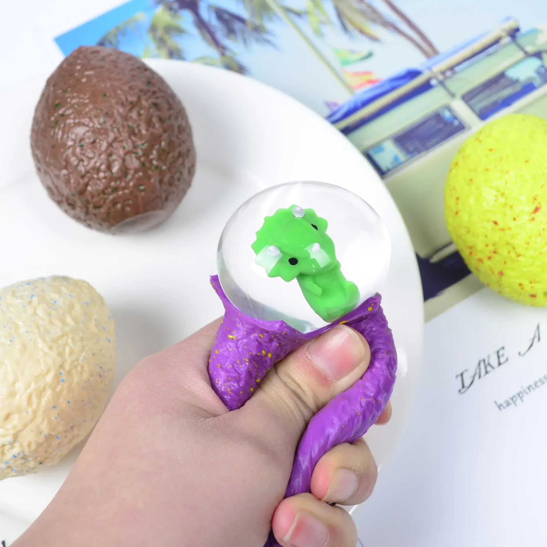 Squishy Dinosaur Egg Stress Toy | Slow Rising Fidget for Anxiety & ADHD | Sensory Relief Gift for Kids