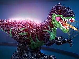 Remote Manage Tyrannosaurus Large Dinosaur Toy for Boys 3 4 5 6 7 8 Years, Lifelike Tyrannosaurus with Water Mist, Light, Roaring, Electrical Dinosaur Birthday Gifts for Kids Toddlers