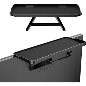 Adjustable TV Screen Top Shelf Monitor Shelf for Office Desk, Fits Cellphone Stand, Media Box, Game Console, Router, 11.8 x4.7 inch TV Tray Stand Mount Storage Organizer Bracket