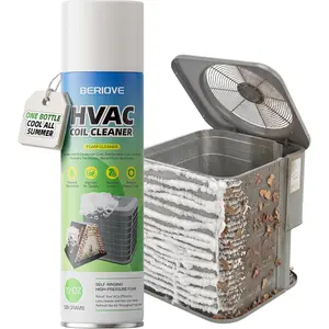 Foaming AC Coil Cleaner: 19oz High-Efficiency Formula, Quick Dust & Grease Removal for Evaporator Coils & Condensers, Ideal for HVAC Technicians & DIY Use