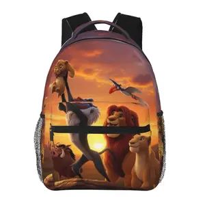 Anime lion king Printed Backpack, Cute School bag for Girls Boys Teens, Cartoon Backpacks Kawaii Kids Lightweight backpack with adjustable straps Bookbag, Travel, School, College, Work, Backpack, Daily Use