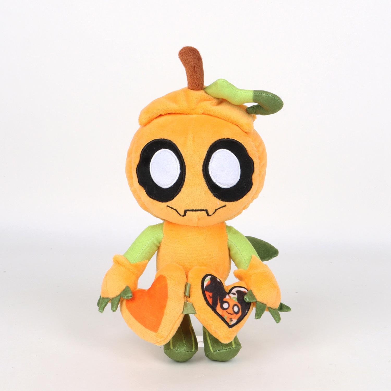 Dandy's World Gourdy Plush Toy Cute Pumpkin Stuffed Doll Home Room Decor Holiday Xmas Gift for Kids Fans