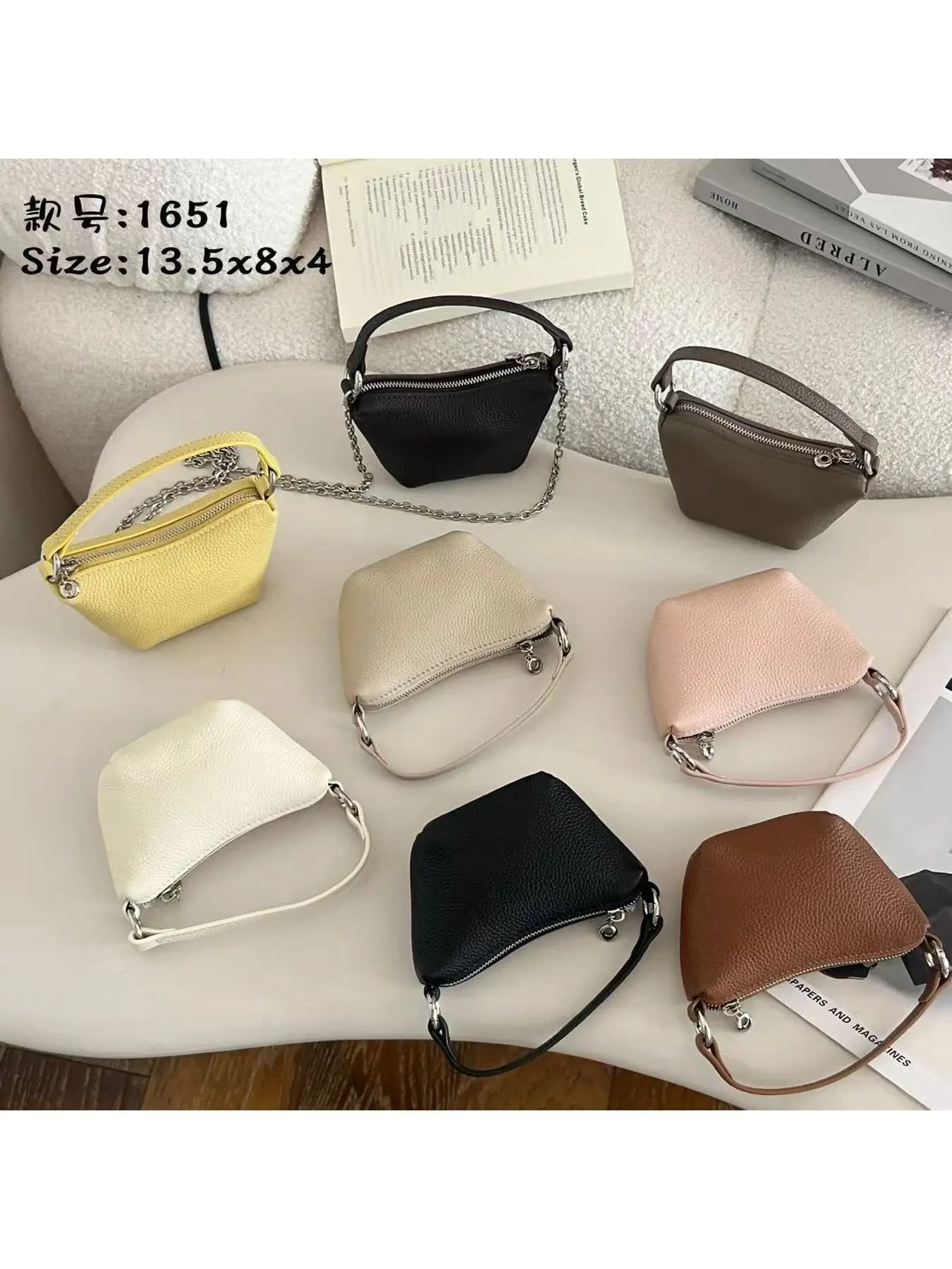 2026newkoreanstylecrossbordergenuineleathernicheversatilegoldingothornbagsingleshouldercrossbodycosmeticcoinpurse