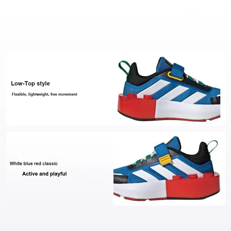 LEGO x adidas Tech Runner EL Little Kid 'White Shock Blue' HP5879