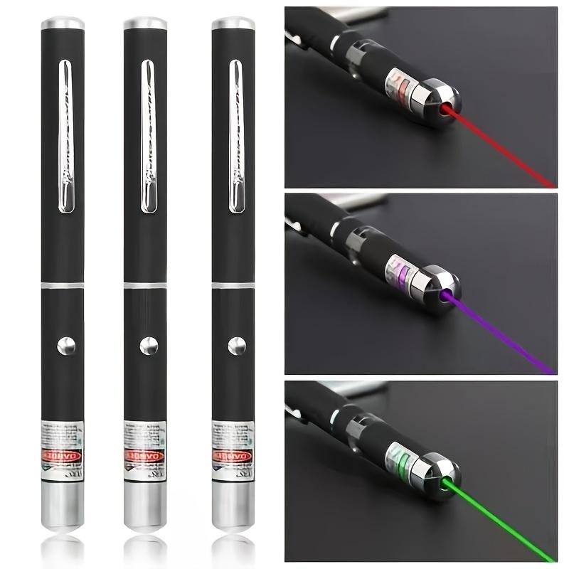 1/2/3pcs Laser Pointer Red Green Purple Laser Pointer Projection Teaching Demonstration Pen Night, Portable Handheld Flashlight For Cats And Dogs, Pet Interactive Laser Presentation Led Fathersdaygift