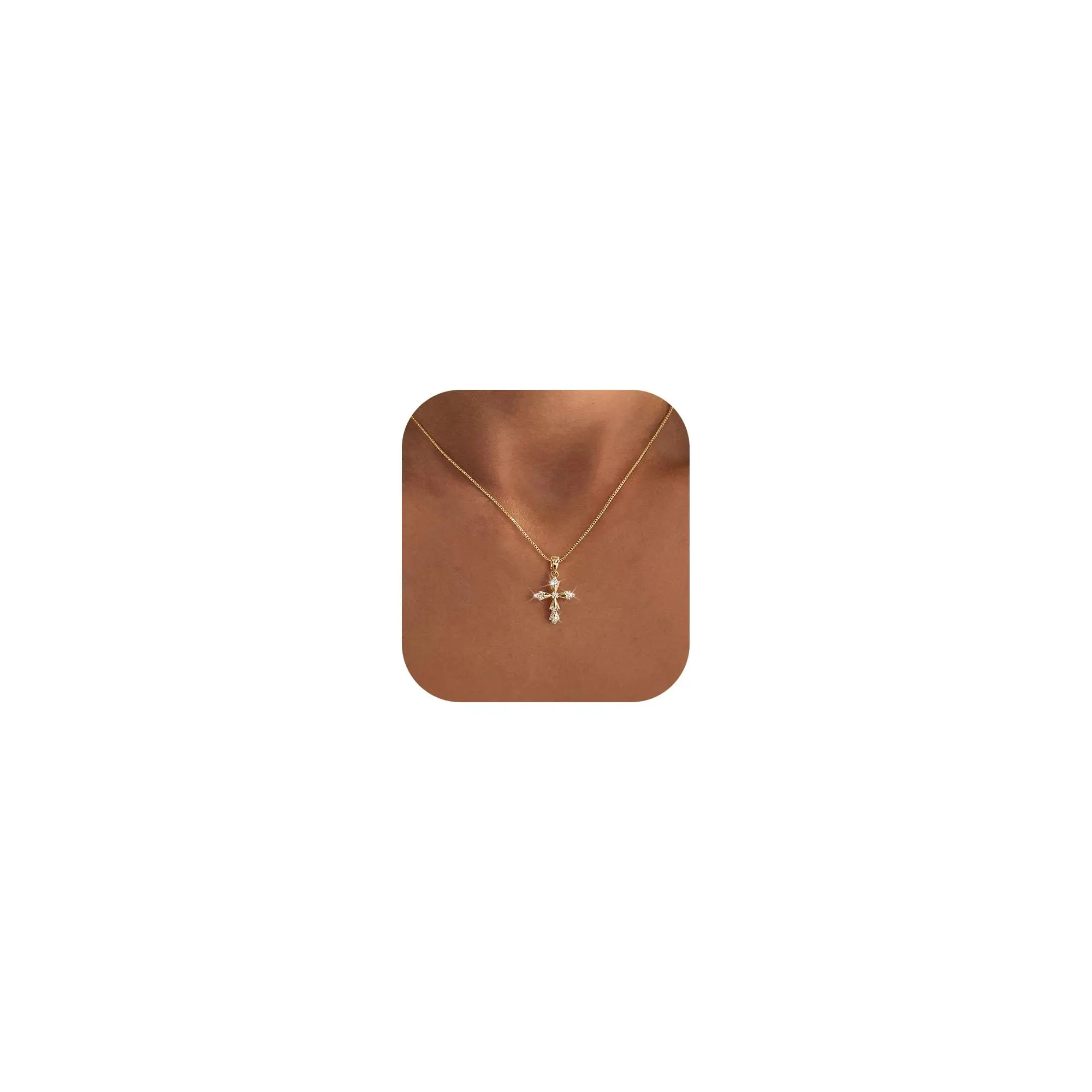 Gold-box chain cross