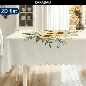 Vintage Bohemian Floral Tablecloth, Farmhouse Style, Indoor Outdoor, Mosque Moon Night Tablecloth, Home Dining Patio Decor