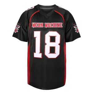 Men's Letter & Number Patched V Neck Football Jersey, Jersey Shirts, Jersey Tee, Sports Style Jersey, Loose Casual Short Sleeve Sports T-shirt for Summer, Men's Top for Daily Wear