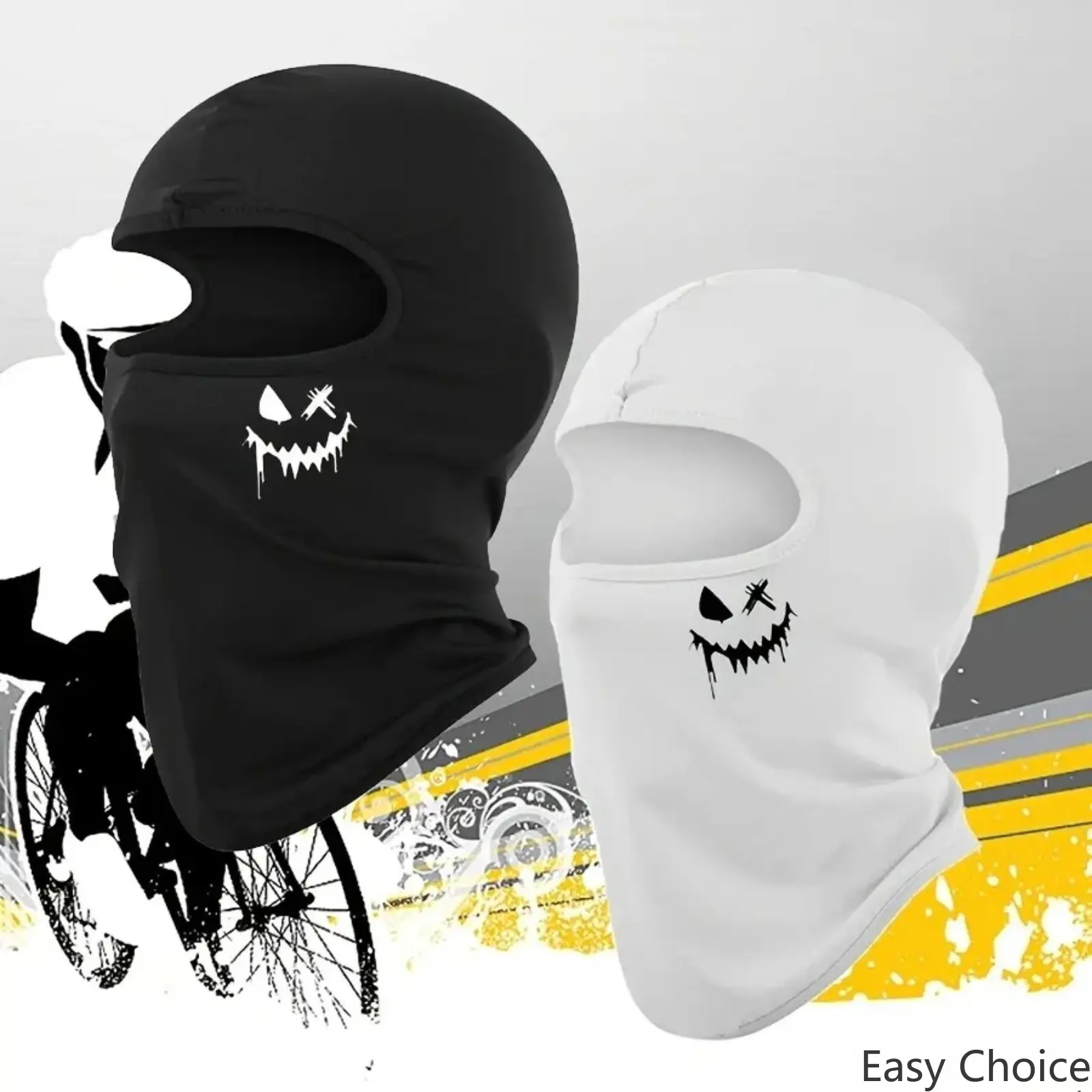 Graffiti Print Full Face Balaclava Ski Mask, Lightweight Cooling Breathable Sun Protection Face Cover, Windproof Soft Neck Gaiter for Motorcycle Riding, Dirt Biking, Hiking & All Outdoor Sports Gear