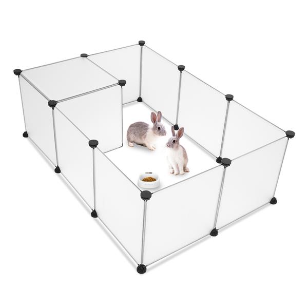 12 Panels Transparent Small Animals Playpen,28" x 56" x 14" Portable Pet Playpen,Plastic Enclosure,Puppy Play Pen for Indoors Outdoor Pet Fence for Guinea Pigs,Bunny,Ferrets,Hamsters,Hedgehogs 12 Panels Transparent Small Animals Playpen,28" x 56" x 14" Portable Pet Playpen,Plastic Enclosure,Puppy Play Pen for Indoors Outdoor Pet Fence for Guinea Pigs,Bunny,Ferrets,Hamsters,Hedgehogs