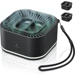 Portable Mosquito Repellent Outdoor Patio & Indoor Rechargeable Electronic Insect Repellent Device | 20 ft Coverage Zone for Camping, Hiking, Backyard | Safe for Kids & Pets | 2 Refills