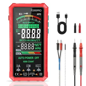 A Man's Tools Digital Multimeter, Auto-Ranging Smart Electrical Tester, 6000 Counts TRMS, USB-C Rechargeable, Easy-to-Read Color Display, NCV Detection for Home, Automotive & DIY Use