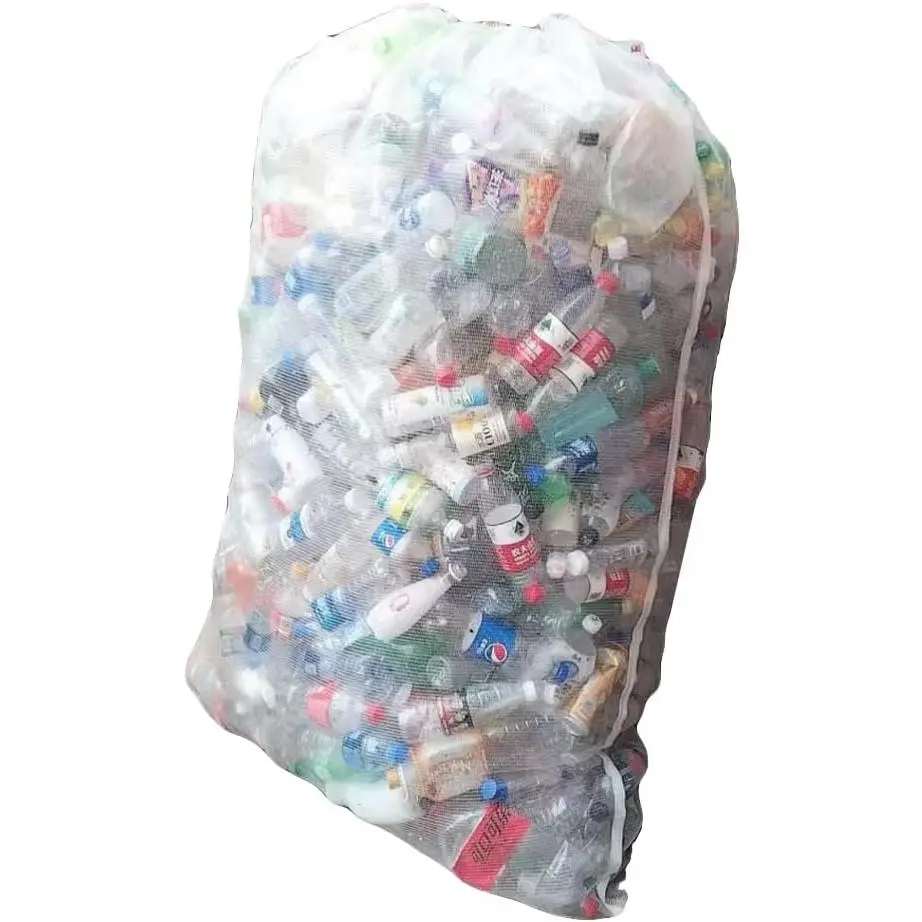 Extra Large Mesh Bag 100 Gallon 60''x48'' Multipurpose Drawstring Storage Container Sack Net Bags For Collecting Recycling Water Bottles Empty Cans Laundry Basketball Soccer Team Balls