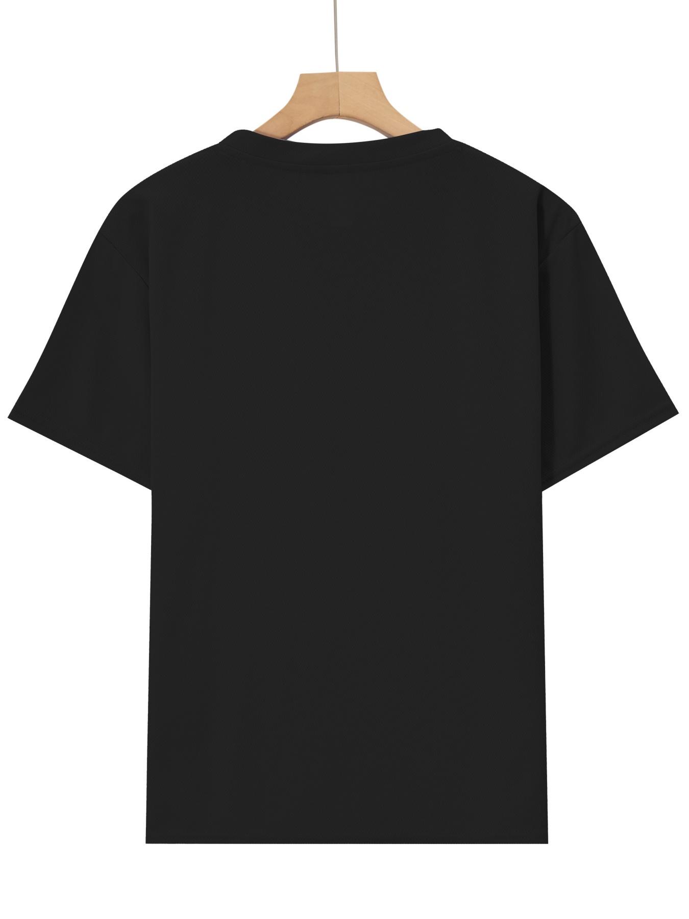 1Fashion K-Pop Style Girls' Boys' T-Shirt |   Anime Style Three Female Characters Design With Shiny Purple Star Background And Metallic Letter Print, Ideal For Summer Casual Wear, Perfect Christmas, Birthday, Party Gift