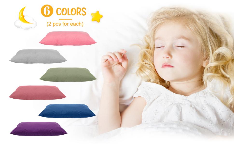 12 Pack Mini Pillows for Daycare 9.1 x 13.8'' Small Travel Pillow Bulk Soft Breathable Cotton Pillow for Nap Travel Pet Neck Lumbar Purse Insert (Dark Color) 12 Pack Mini Pillows for Daycare 9.1 x 13.8'' Small Travel Pillow Bulk Soft Breathable Cotton Pillow for Nap Travel Pet Neck Lumbar Purse Insert (Dark Color)