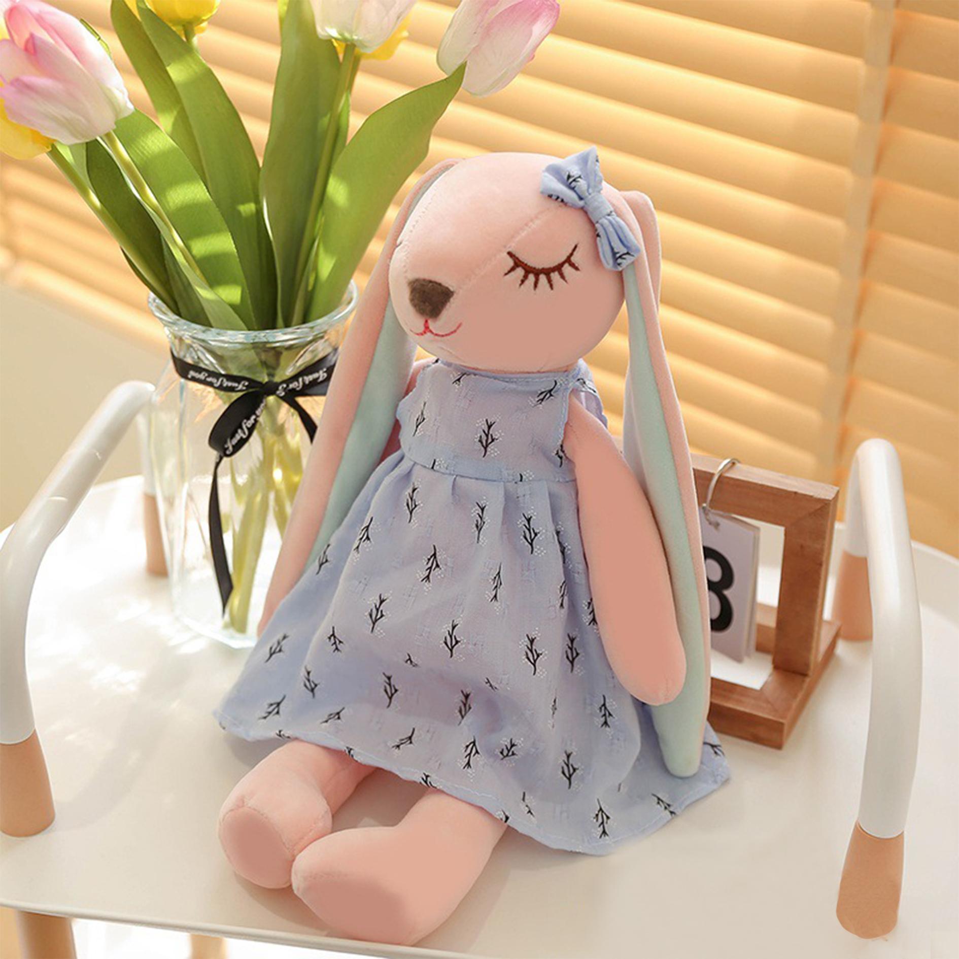 Cute Rabbit Design Plush Toy, 1 Count Soft Stuffed Rabbit Plushie, Cartoon Rabbit Doll, Birthday Gift for Kids, Home Decoration