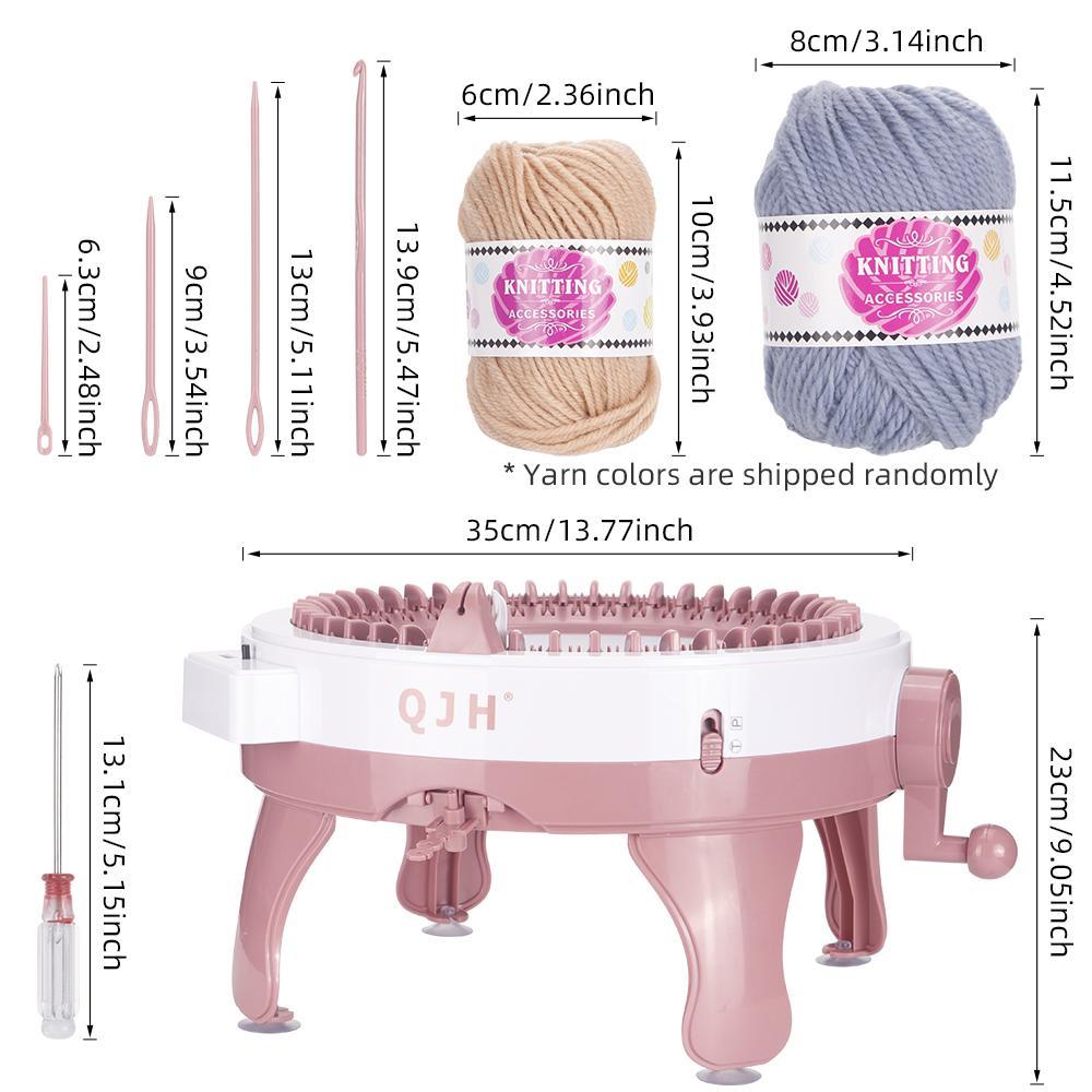 1 Set 48 Needles Handmade Knitting Machine, Handmade DIY Scarf Sweater Hat Sock For Adult & Children, DIY Smart Knitting Machine Gift, for Yarn Handcrafts, DIY Crafts, Knitwear, Handcraft