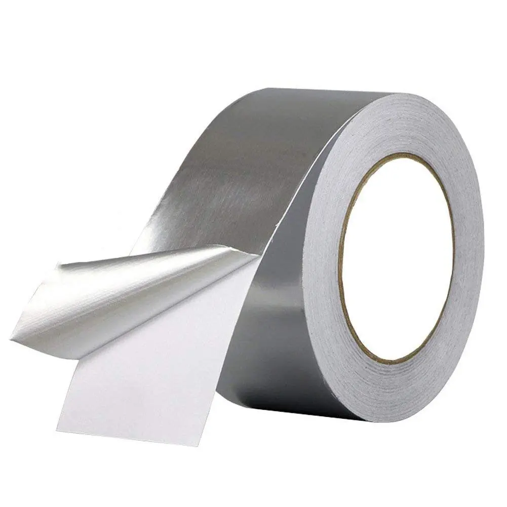 foil Duct Tape, 2 inch Professional Grade Roll  Adhesive Sealing Tape for HVAC, Refrigerator, Freezer, Insulation, Patching Hot & Cold Air Ducts, Sealing, etc.