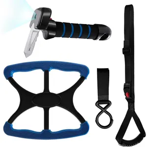 4pc Mobility Standalone Kit Car Door Assist Handle for Elderly Adjustable Standing Aid Safety Handle Lift Assist with Hook Gift for Seniors Disabled Pregnant for Convenient Travel