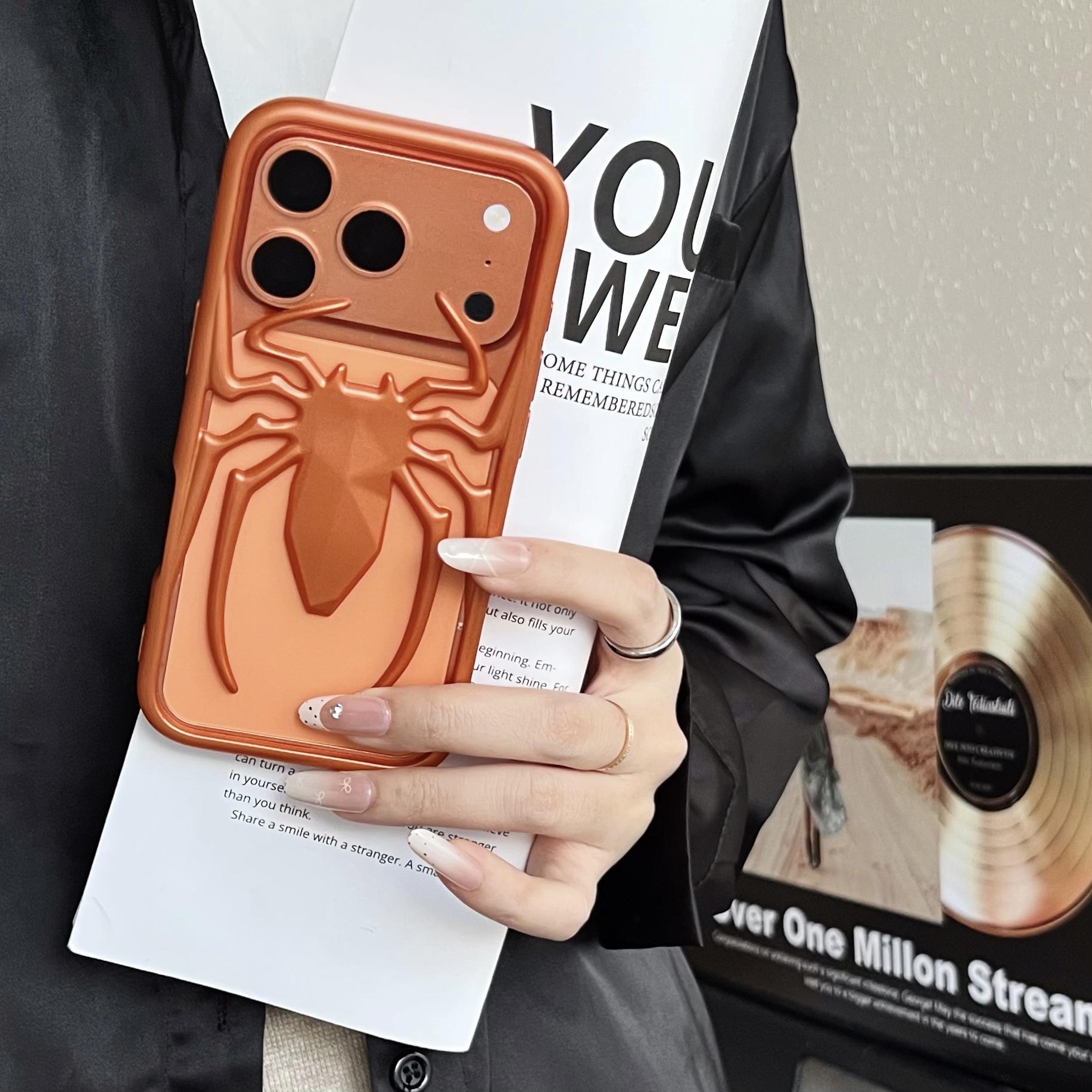 Hollow Spider Matte Matte Suitable for iPhone 17/16/15/14 Soft Case