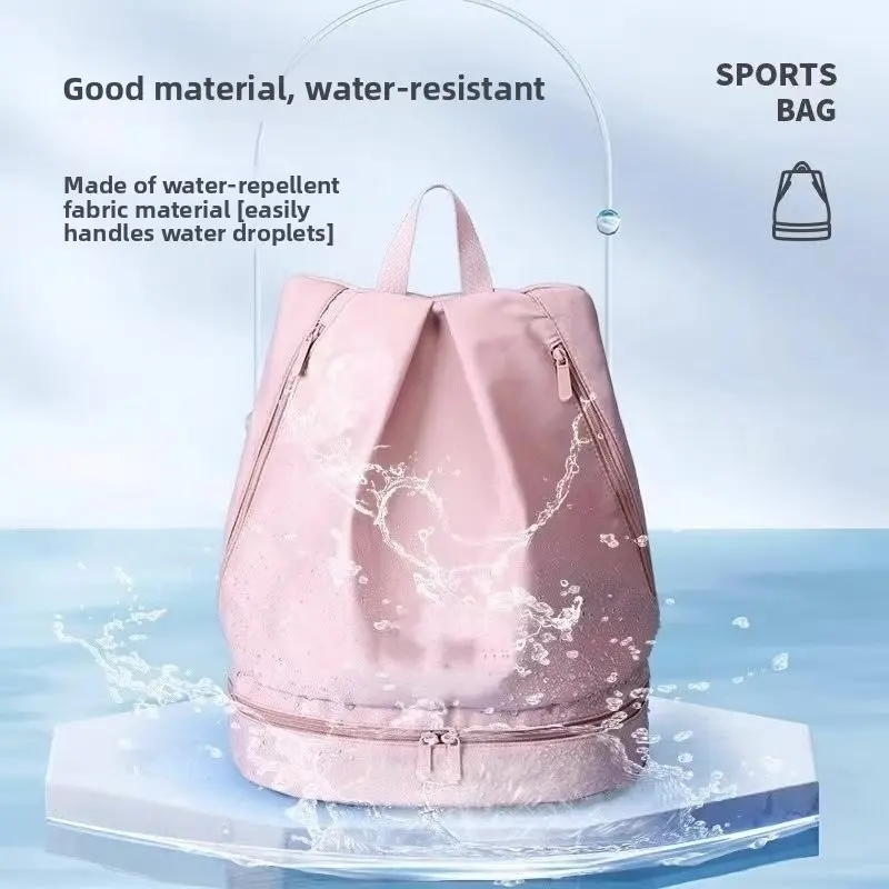 Professional Dry Wet Separation Swimming Bag, Unisex Fitness Sports Waterproof Bag Large Capacity Travel Storage Backpack with Separate Shoe Compartment, Wet Bag