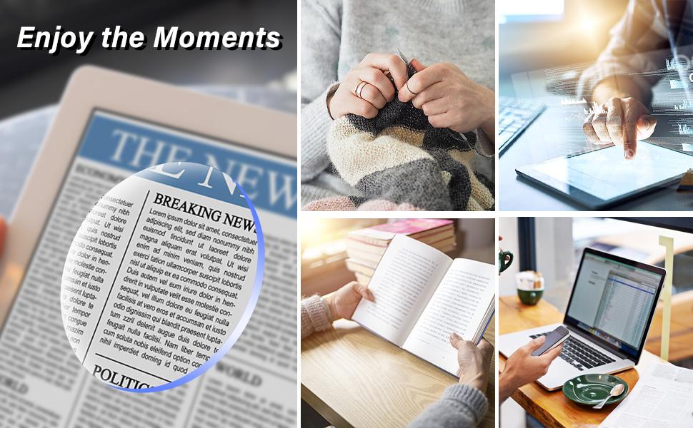 Progressive Multifocal Reading Glasses for Women Men, Anti Glare/Eyestrain Blue Light Blocking Computer Readers