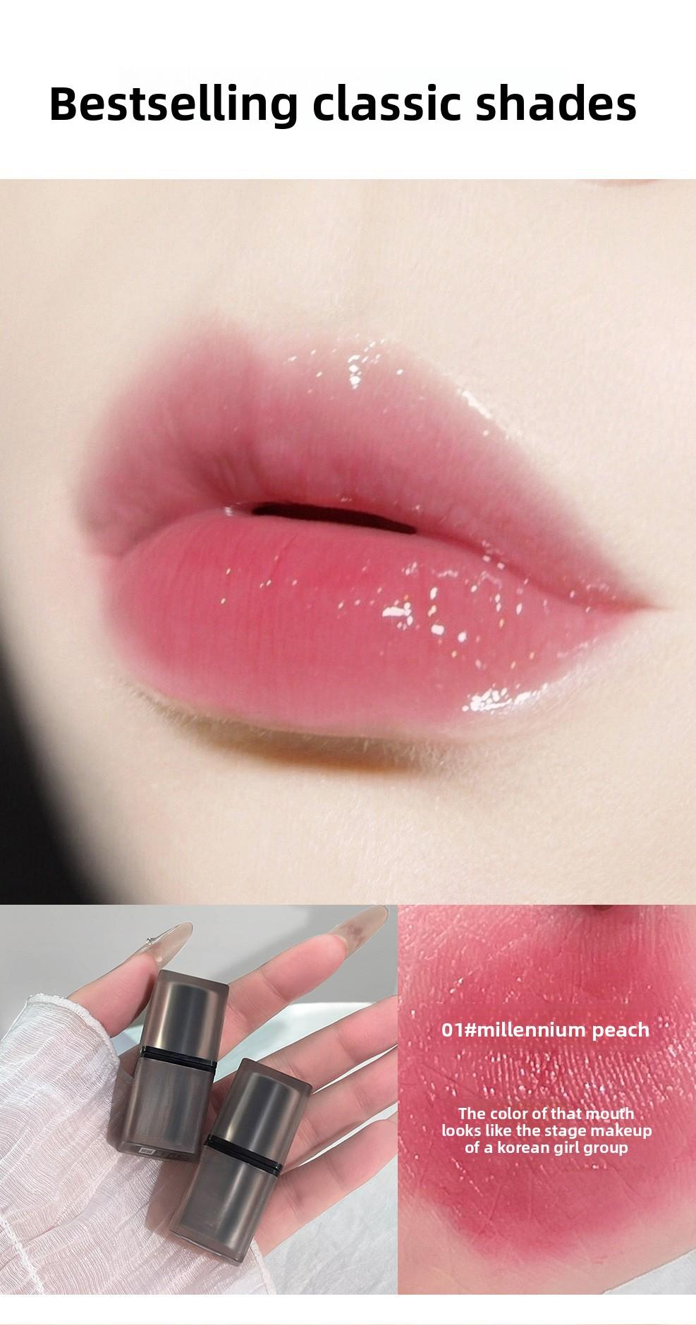 armosu Mirror Water Gloss Lipstick Non-Fading Matte Velvet Long-Lasting Natural Brightening Matte Moisturizing Lipstick In Stock