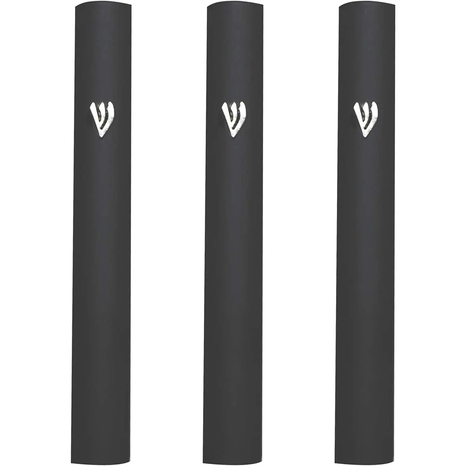 3-Piece Aluminum Door Mezuzah Cases Special Profile No Holes 5-Inch 12cm Hebrew Parchment Scroll Holder Boxes