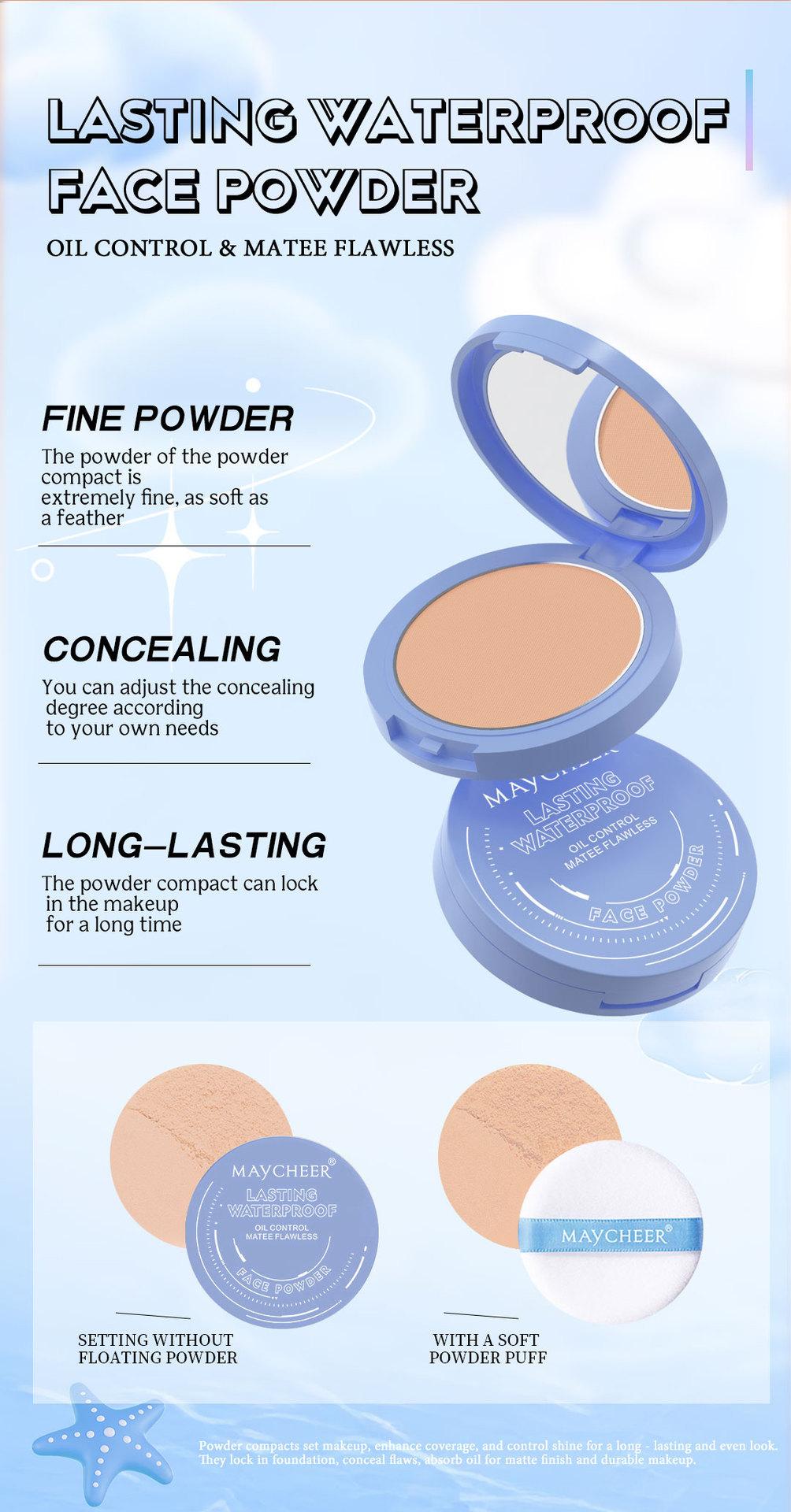 MAYCHEER Heart-to-Heart Beauty Makeup Set: Lipstick, Lip Gloss, Eyeliner, Eyebrow Pencil, Foundation, Powder Set