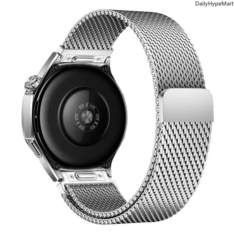 Men's Fashion Milanese Watch Strap, Stainless Steel Mesh Band with Upgraded Secure Magnetic Clasp, Push-Type Magnetic Clasp, Upgraded Secure Clasp