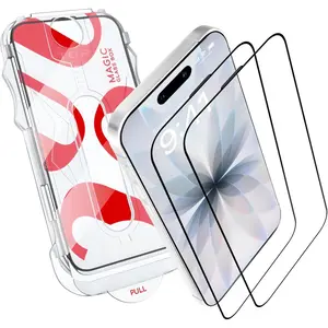Screen Protector for  17 - MagicBox (2 PACK) Tempered Glass Screen Protector for  17 -to- Protection with 2 Applicators, 9H Hardness, Oleophobic Coating