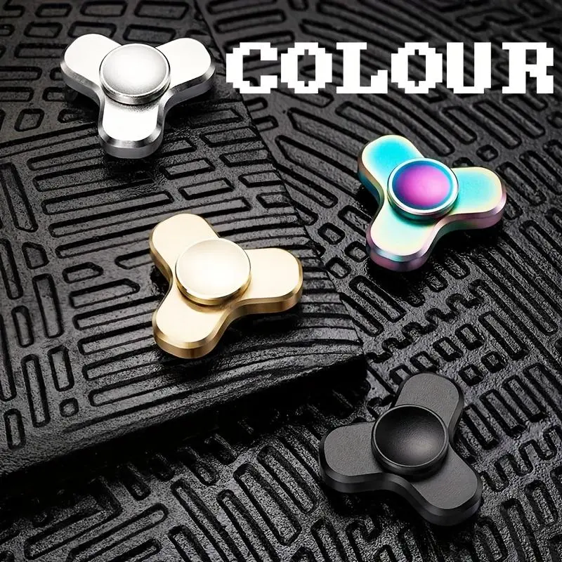 DEEPLAN Mini Triangle Fingertip Gyroscope Toy - Creative Micro Spinning Triangle, Durable Balanced Triangle-Principle Fidget Spinner, New Party Gift & Christmas Stocking Stuffer for Kids Adults