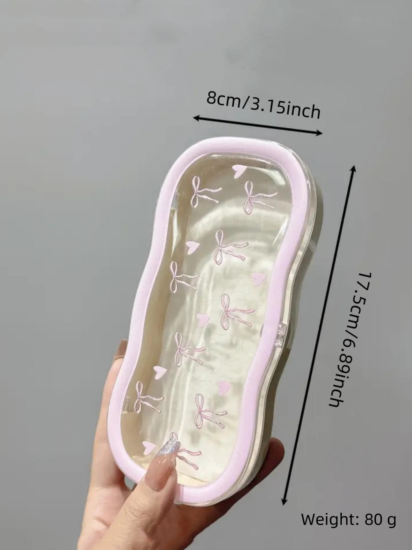 Heart & Bow Pattern Magnetic Glasses Case, Portable Sunglasses Case, Fashion Eyewear Accessories for Women & Men, Portable Sunglasses Organizer