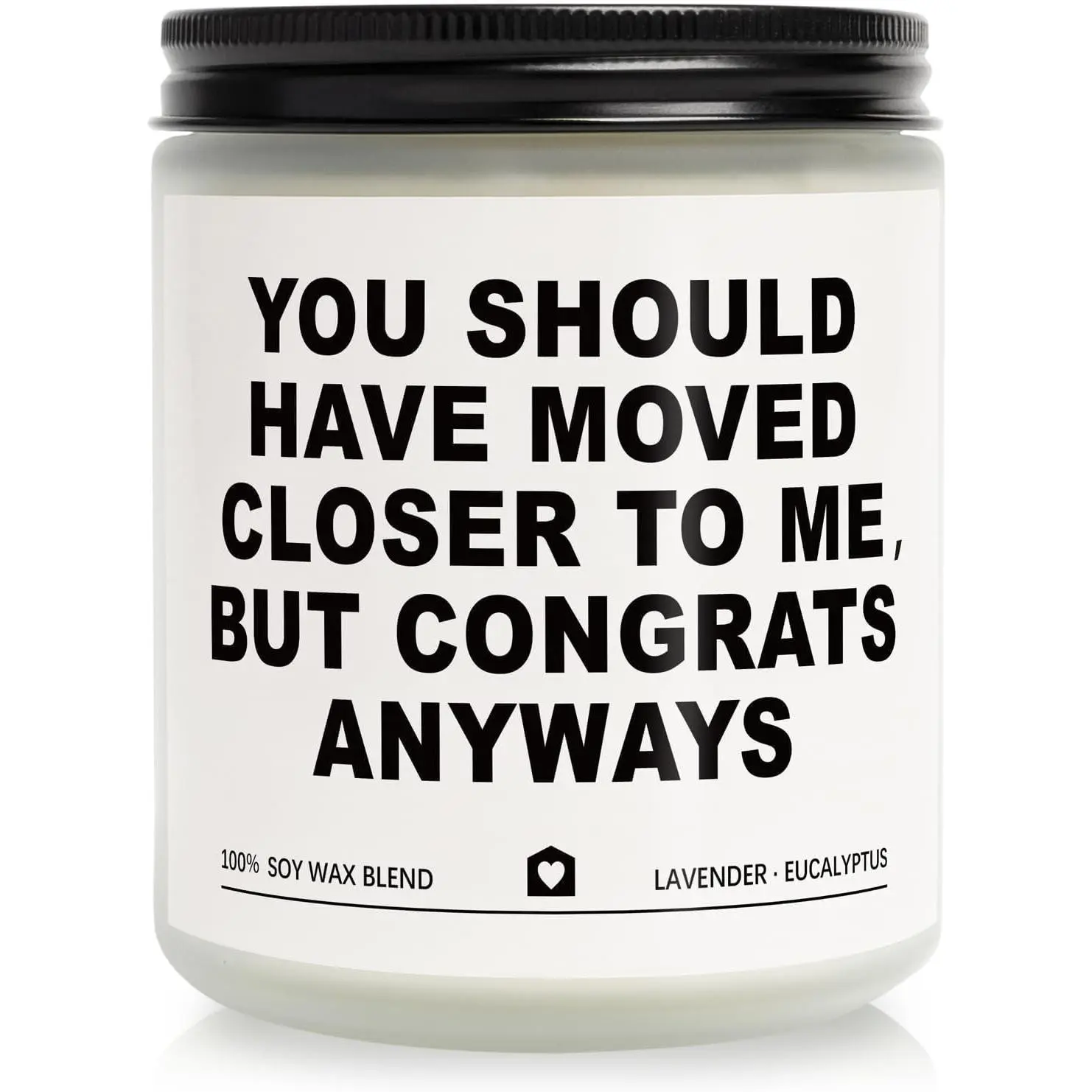 Handmade Lavender Scented Candle - Housewarming Gift for New Home, Friends, Couple, New Homeowner (7oz)Gift