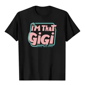GIGI Text Print Women's T-Shirt Casual Round Neck Spring/Summer Top Short Sleeve