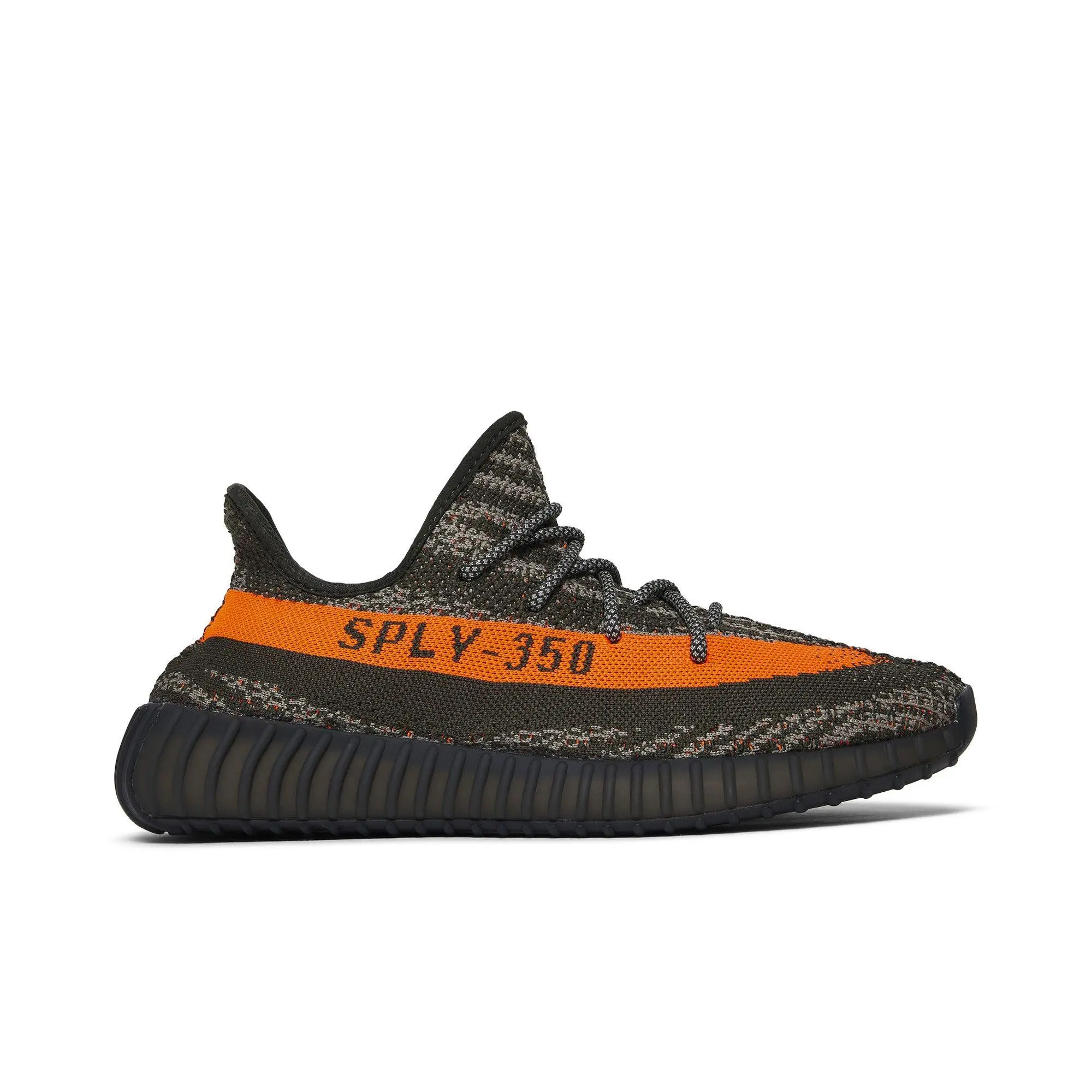 adidas Yeezy Boost 350 V2 'Carbon Beluga' (Unisex) Carbon Beluga/Steeple Gray/Solar Red lifestyle casual shoes HQ7045