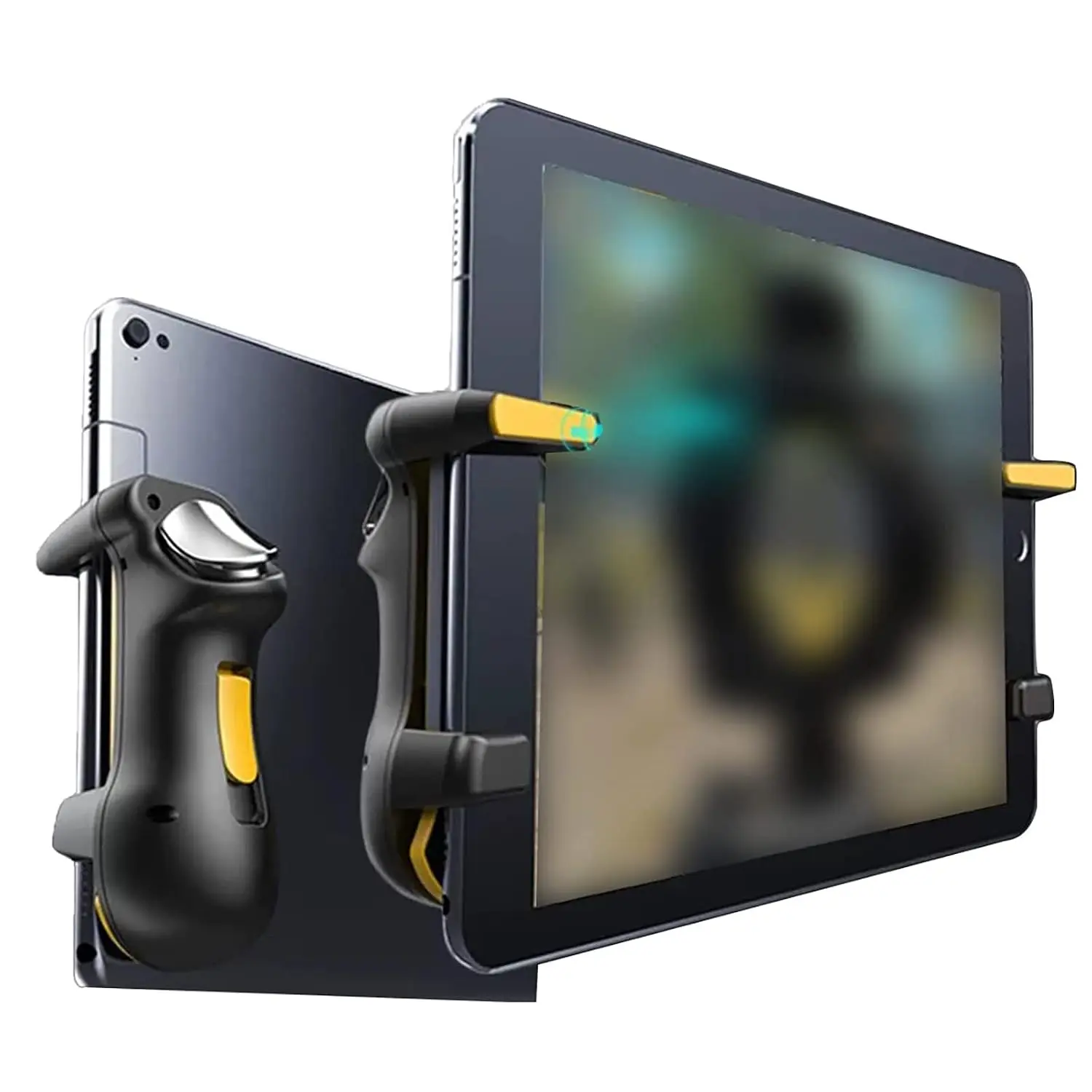 Tablet Gaming Triggers,  4-Finger  Controller with Adjustable Frequency, Capacitive  Shoot/Aim Triggers for iPad Android Tablet PUBG/ Mobile Gaming