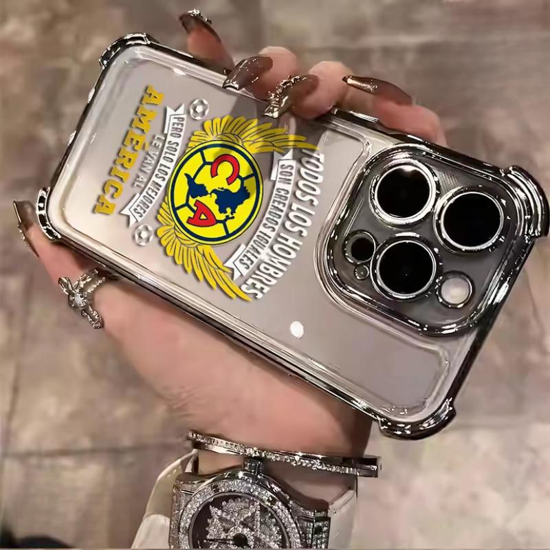 Club América Pride Phone Case for iPhone 11–17 Pro Max Plus| Shockproof TPU Soft Cover| Vintage Stylish Anti-Drop Protection