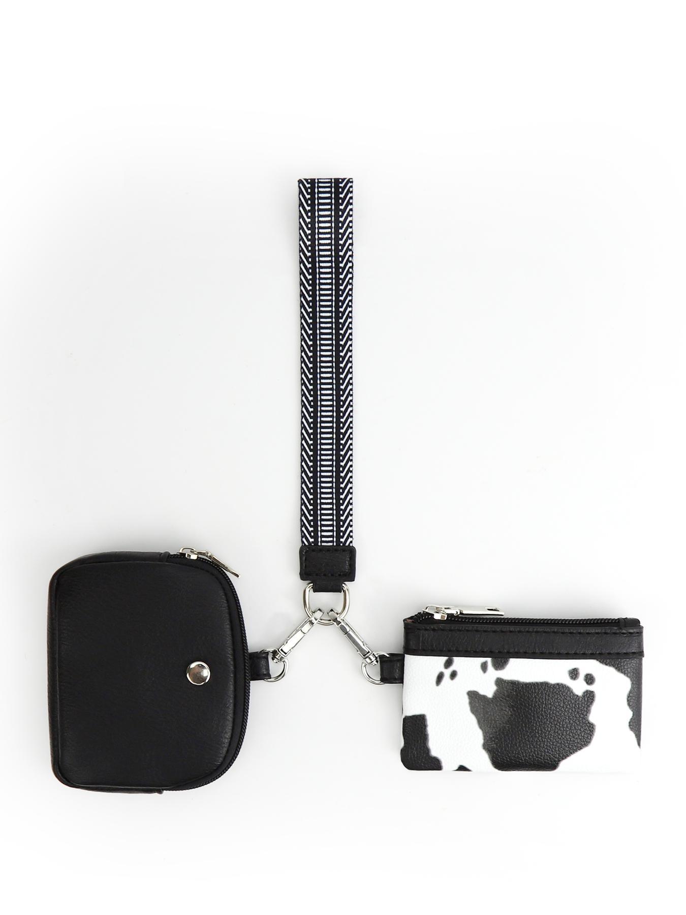 Women's Cute Leopard Print Zipper Short Wallet, Trendy Versatile Wristlet Wallet, Fashionable All-match Versatile Coin Purse for Daily Use