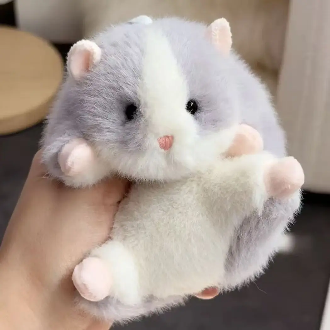 Cute Mini Rat Plush - Gray - White Stuffed Animal Toy, Adorable Rodent Plushie, Kawaii Small Animal Pillow, Unique Gift for Animal Lovers