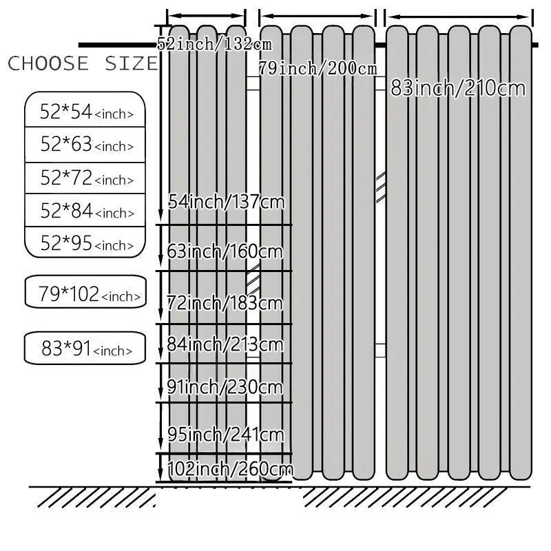 Double Layer Curtain, 2 Counts/set Modern Simple Solid Color Curtain, Window Drapes for Home Living Room Bedroom Decor