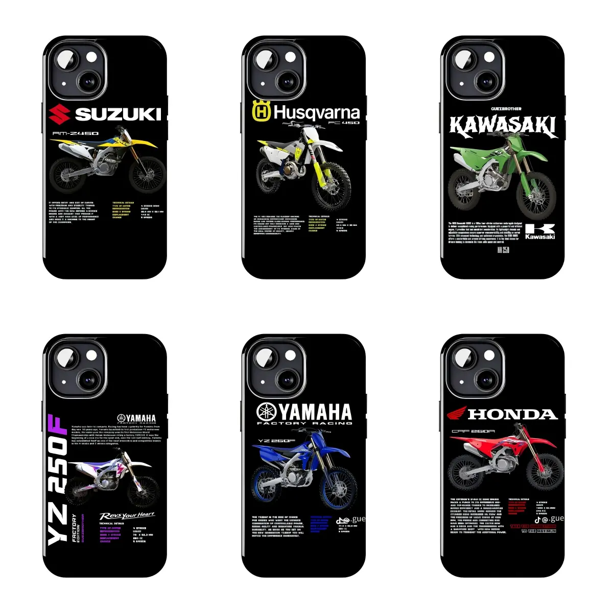 Dirt Bike Brand Motocross Phone Case Suitable for iPhone 17-11 Pro Max/Plus and  Samsung Galaxy S23-25