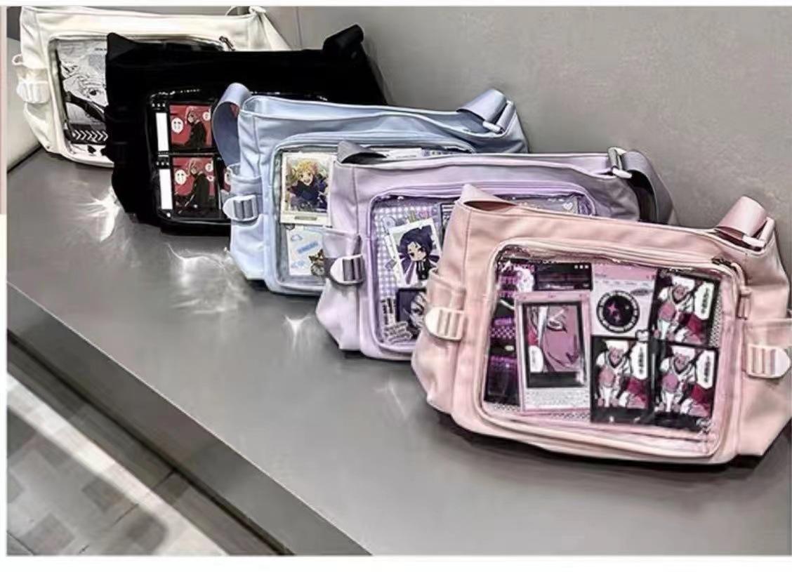 New Japan Style Transparent Postcard Display Shoulder Women Badge DIY Decoration Crossbody Bag Anime Expo Class Tote Itabag