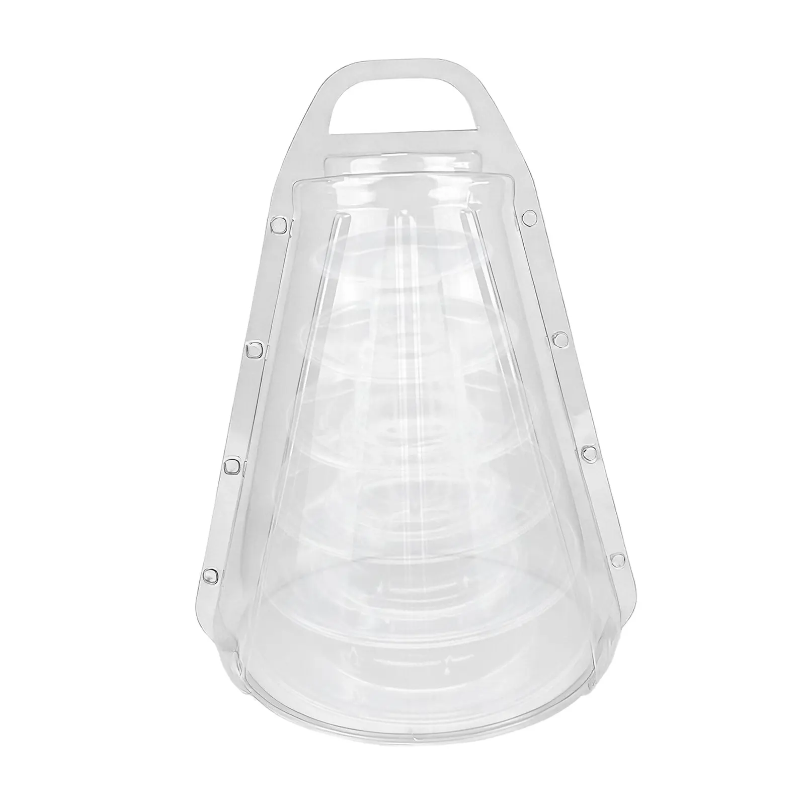 Macaron Tower Round Dessert Paper Cupcake Holder, Clear, Perfect for Parties, Birthdays, Weddings, Elegant Sweet Treat Display Stand