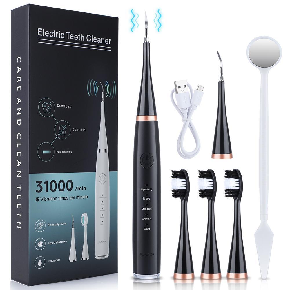 6 in 1 Electric Toothbrush, 1 Box Rechargeable Toothbrush & Accessories, Oral Irrigator, Teeth Cleaner, Personal Oral Care Appliance for Adults