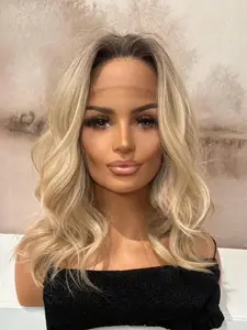 14 Inch Pre-Trimmed Baby Hair Wig, Glitter Big Curl Style, Daily Wear, 13x4 Front Lace, 150 Density Real Human Hair, Soft and Smooth