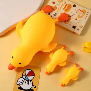 Jumbo Prone Pose Duck Stress Relief Toy, Squeeze Prone Pose Duck Stress Balls, Slow Rising Squishy  Fidget Sensory Toy, Soft Squeeze Decompression Dough Gift for Adults and Girls Boys