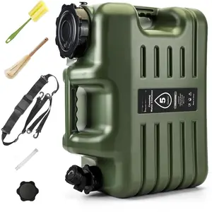 5 Gallon Water Jug with Spigot, Leak-Proof Portable Camping Water Containers, , Outdoor Hiking &  Picnic Storage Water